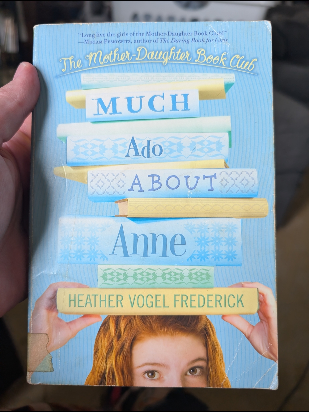 Much Ado About Anne paperback book - blue cover